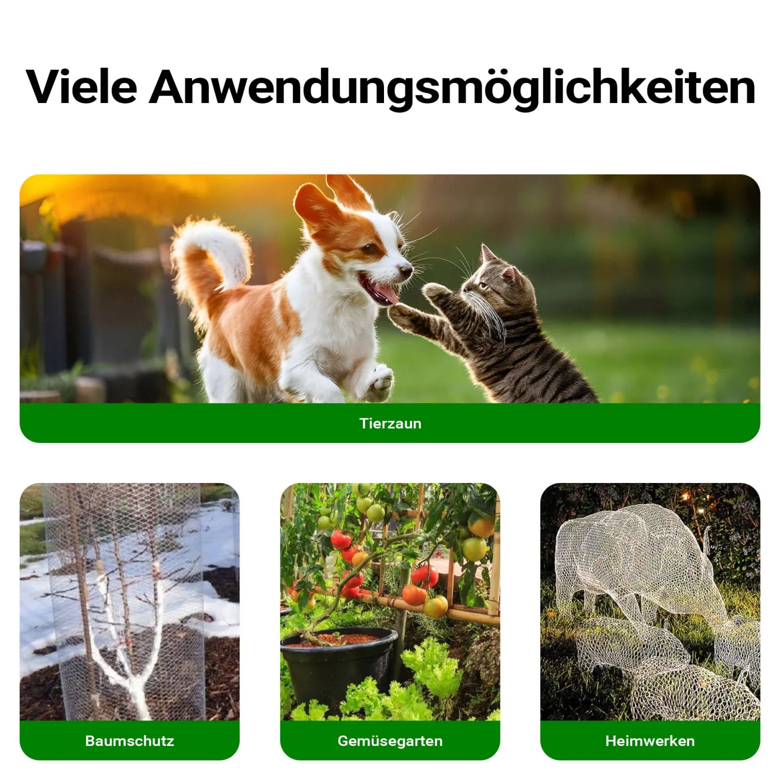 Wiltec Volierendraht 25 x 1 m, Hasendraht mit 25 mm Maschenweite, Sechseckgeflecht Stahl verzinkt, wetterfester Hühnerdraht für Gehege
