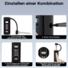Wiltec Waffenkoffer 137,8 x 38,3 x 17,5 cm mit Kofferschloss, Koffer für Langwaffen, Gewehrkoffer mit Schaumstoffpolsterung und Rollen, Langwaffenkoffer mit hoher Traglast