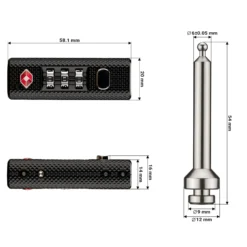 Wiltec Waffenkoffer 139,6 x 44,9 x 18,8 cm mit Kofferschloss, Langwaffenkoffer aus PP, Bogenkoffer für Bogensport und Gewehre