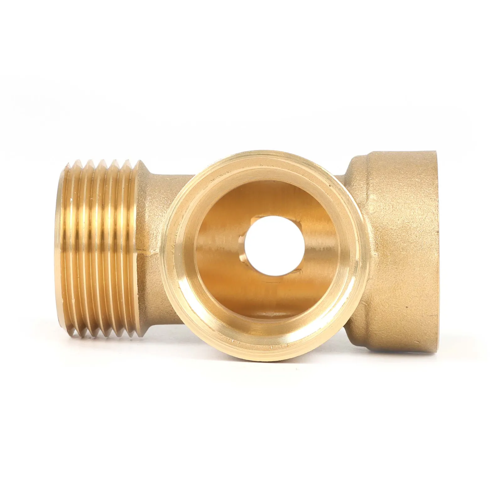 Wiltec 4-Wege Verteiler Messing 2x IG DN25 1" 1x AG DN25 1" 1x IG 1/4" Anschluss für Hauswasserwerk, Pumpe und Membrankessel