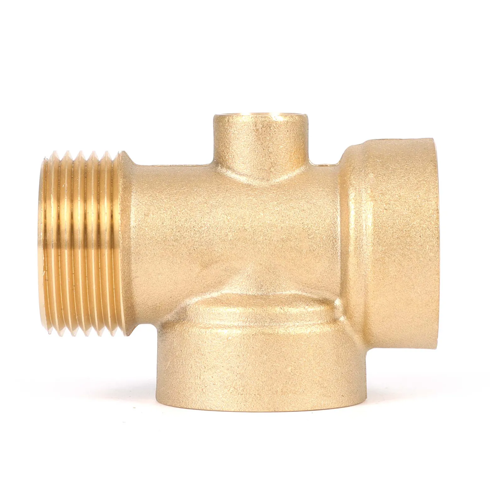 Wiltec 4-Wege Verteiler Messing 2x IG DN25 1" 1x AG DN25 1" 1x IG 1/4" Anschluss für Hauswasserwerk, Pumpe und Membrankessel