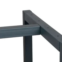 Wiltec Werkbank Gestell 100 x 57 x 81 cm aus Stahl, Werkbankgestell in Anthrazit Rot, Tischgestell max. 200 kg als Werkbank, Arbeitstisch & Sideboard