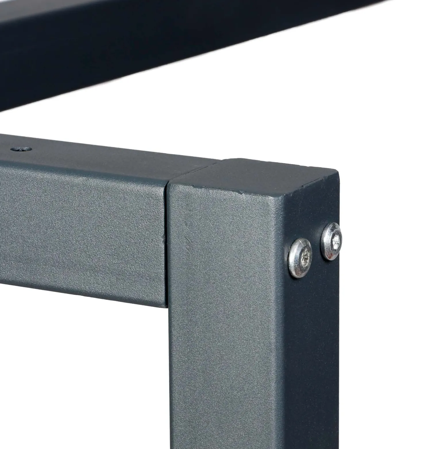 Wiltec Werkbank Gestell 175 x 57 x 81 cm aus Stahl, Werkbankgestell in Anthrazit Rot, Tischgestell max. 200 kg als Werkbank, Arbeitstisch & Sideboard