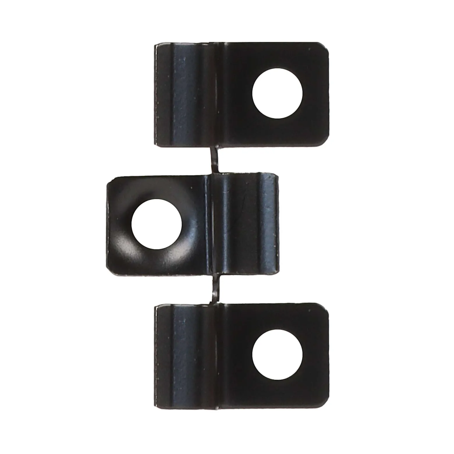 Wiltec 50x Edelstahl Clips 6mm Terrassendielen Montage, für 6mm Seitennut, Befestigungsklammer aus Edelstahl, schwarz