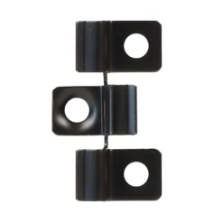 Wiltec 50x Edelstahl Clips 6mm Terrassendielen Montage, für 8mm Seitennut, Befestigungsklammer aus Edelstahl, schwarz