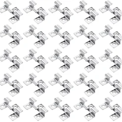 Wiltec 50x Edelstahl Clips 6mm Terrassendielen Montage, für 6mm Seitennut, Befestigungsklammer aus Edelstahl