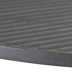 Wiltec 2x Gusseisen Grillplatte 55 x 26,5 x 1,5 cm, Gusseisenplatte für Grill mit guter Hitzespeicherung, Grillgitter für typische Grillstreifen auf Grillgut, Grillzubehör für BBQ
