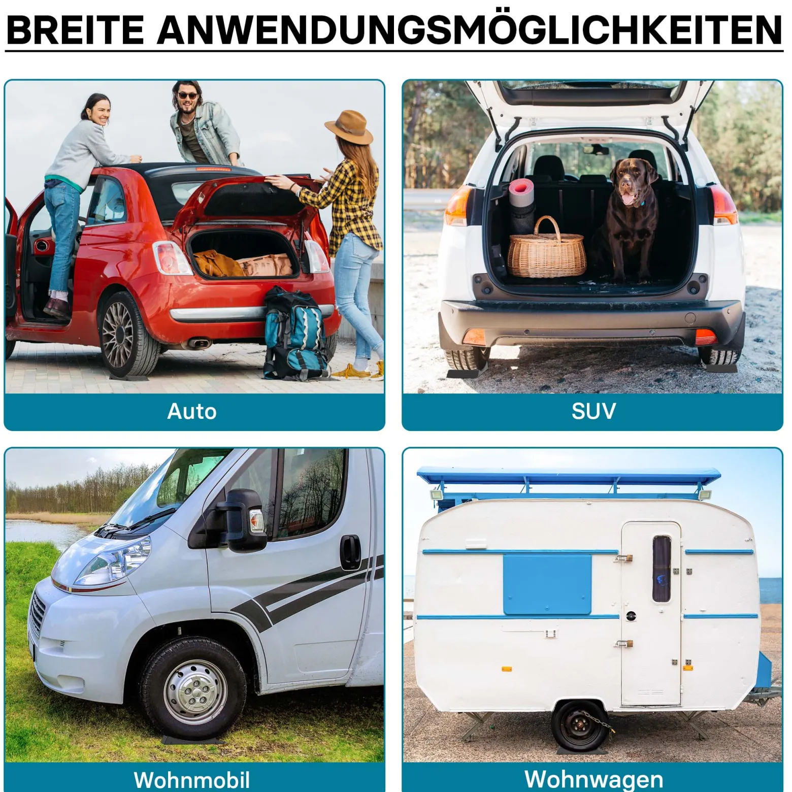 Wiltec XL Reifenschoner Set 2 Stück Reifenwiege zum Schutz vor Reifenschäden Reifenbett Auto verhindert die Verformung der Reifen Wohnwagen SUV Wohnmobil