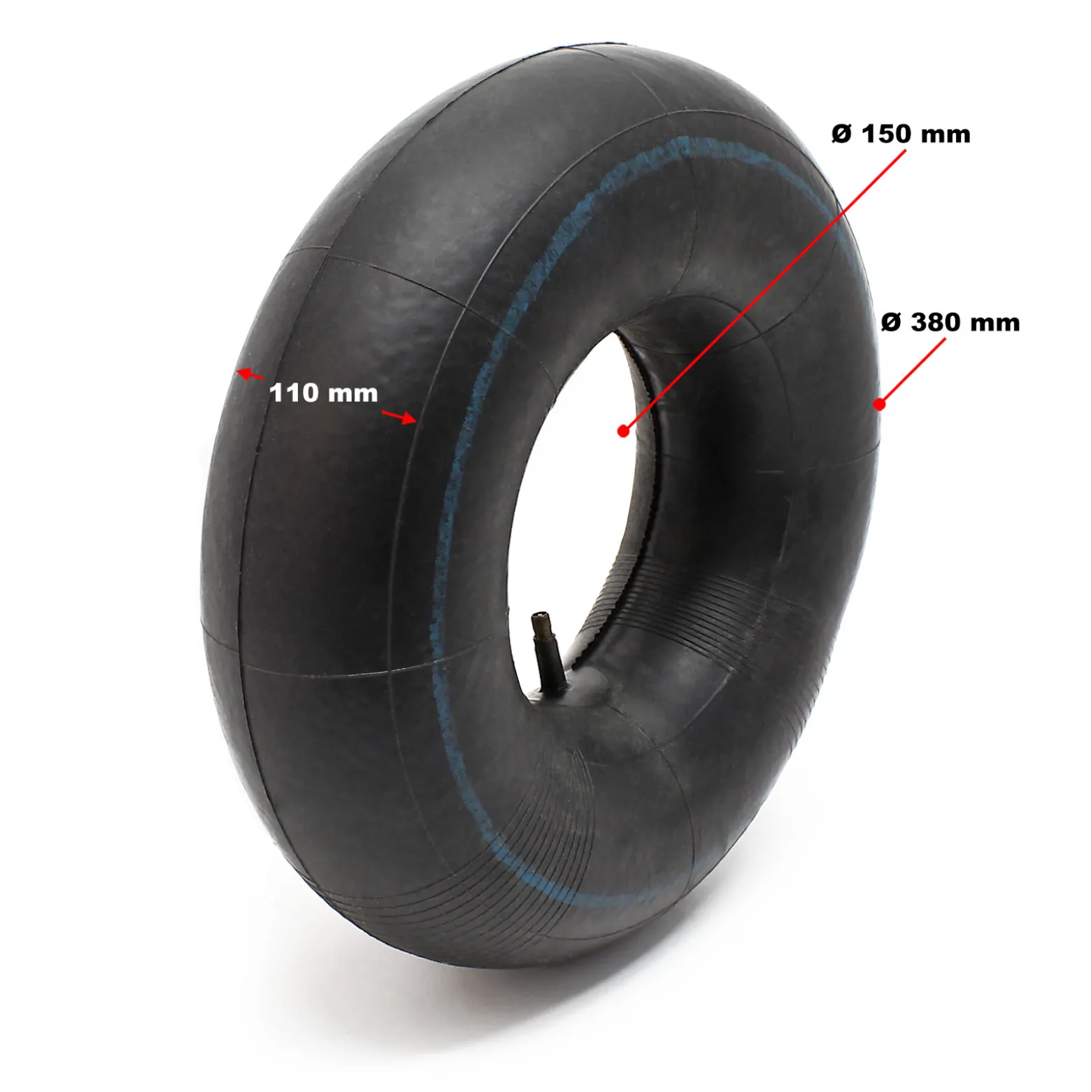 Wiltec 2x Luftschlauch Aufsitzmäher 15x6.00-6 Reifenschlauch Ventil gerade Rasentraktor