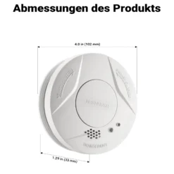 Wiltec 80x Rauchmelder Set mit fest verbauter Batterie 3 V, 10 Jahre wartungsfrei, Feuermelder mit HUSH-Funktion, zuverlässiger Brandschutzmelder 85 dB, effektiver Brandschutz