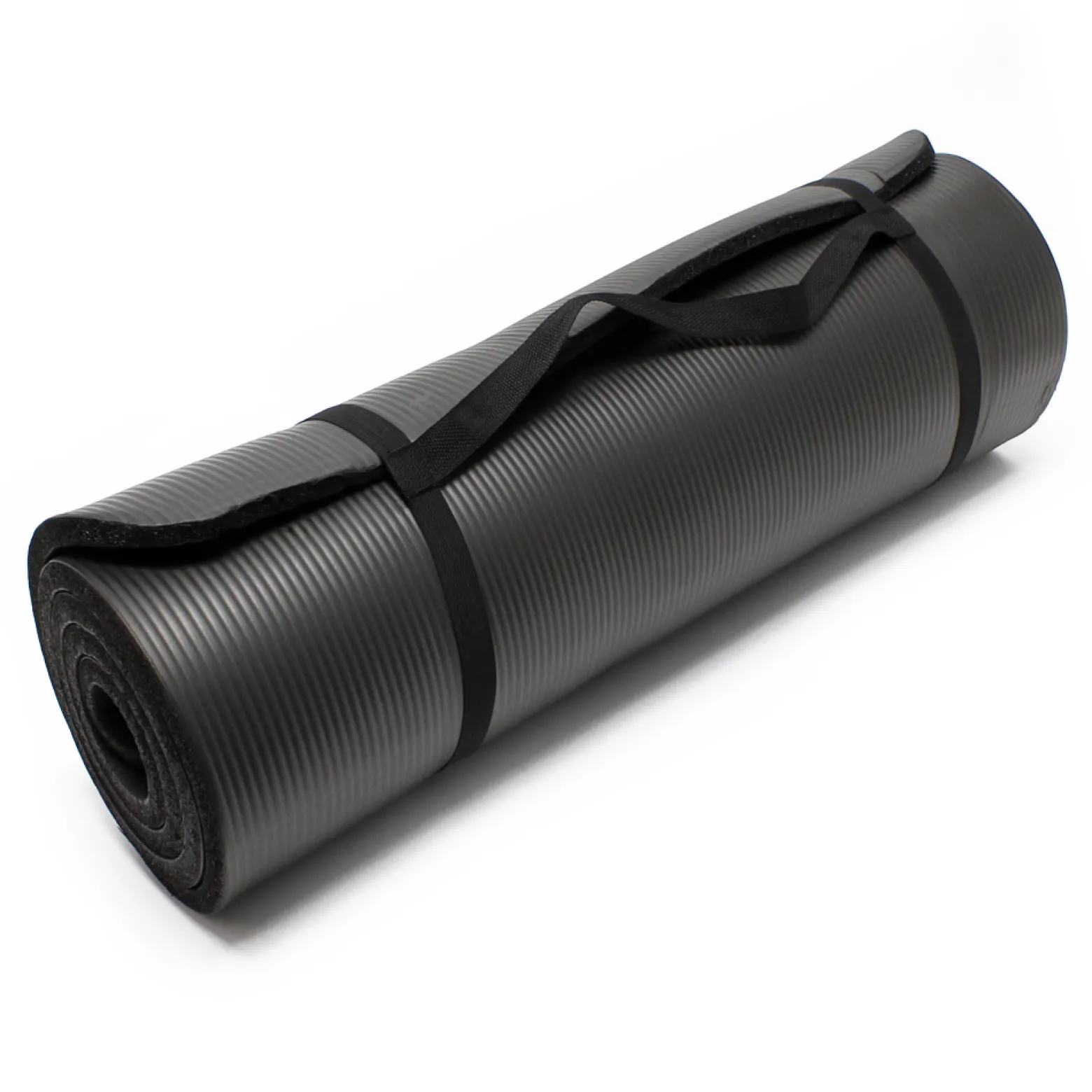 Wiltec Yogamatte schwarz 190x100x1,5cm Turnmatte Gymnastikmatte Bodenmatte rutschfest extradick