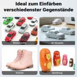 XPOtool Airbrush Absauganlage mit Wasserwand 11m³/min, Wasserfall Wasserschild mit LED und Lüfter zur Farbnebel Absaugung, hochwertige Lackierkabine für Airbrush-Arbeiten
