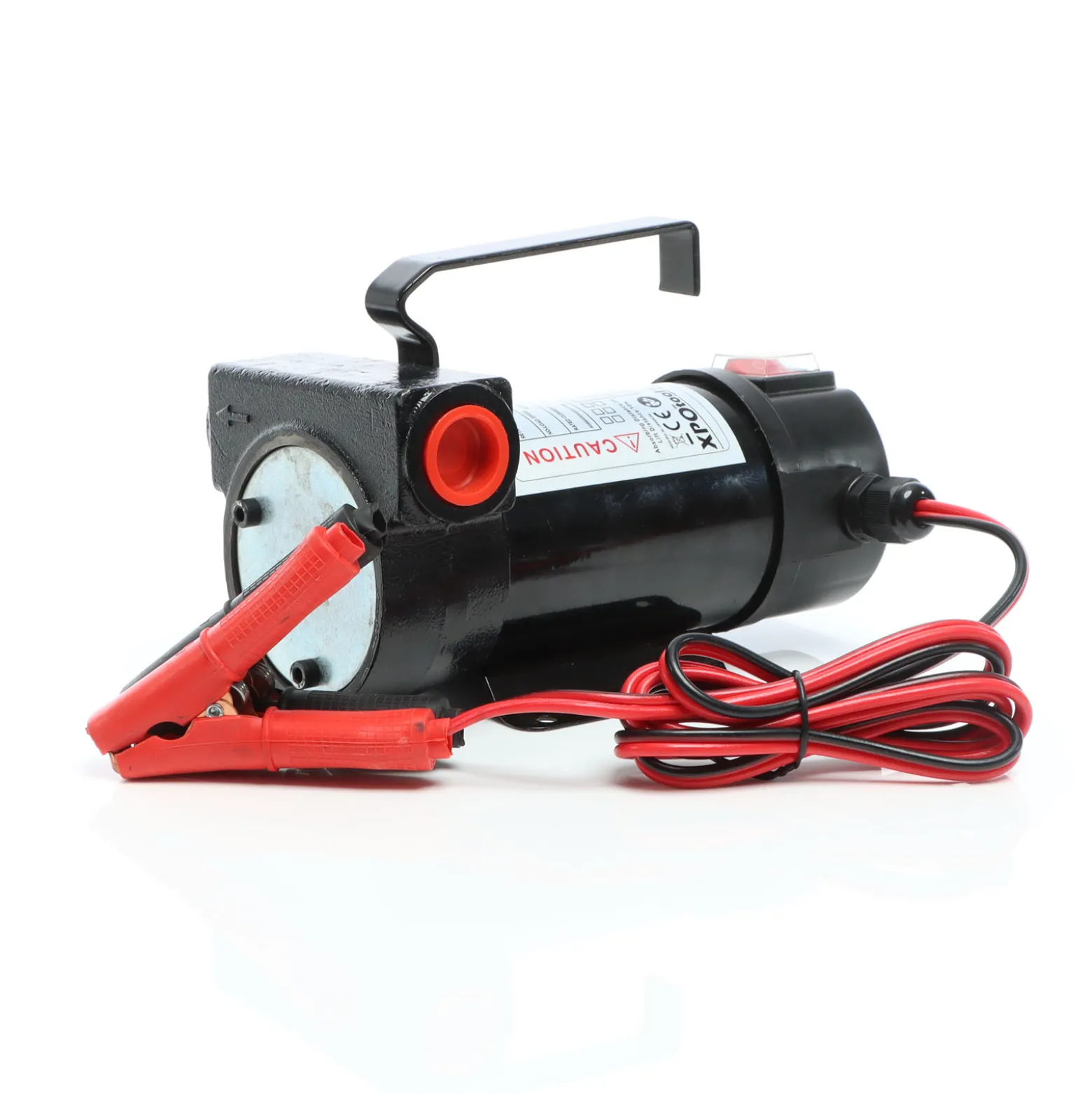XPOtool Bio Dieselpumpe 12 V, 155 W, 40 l/min, Heizölpumpe selbstansaugend, Absaugpumpe für Diesel, Biodiesel, Heizöl, tragbare mobile Umfüllpumpe