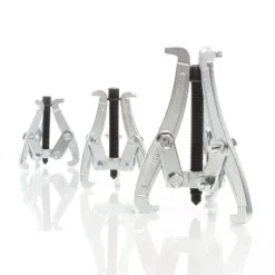 XPOtool Federspanner Satz 7-tlg. 375 mm aus Stahl, mit Klauen- & Kugelgelenkabzieher Montagespanner Audrücker, für Pkw Tuning Tieferlegung, Spannwerkzeug