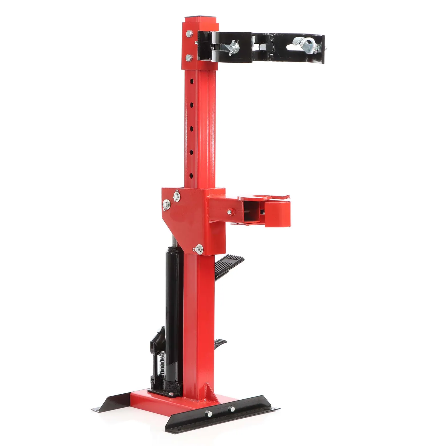 XPOtool Hydraulischer Federspanner Spannkraft bis 1000 kg, 290 x 300 x 1020 mm, mit Standfuß, Werkzeug für Federbein Wechsel, Montage am Auto