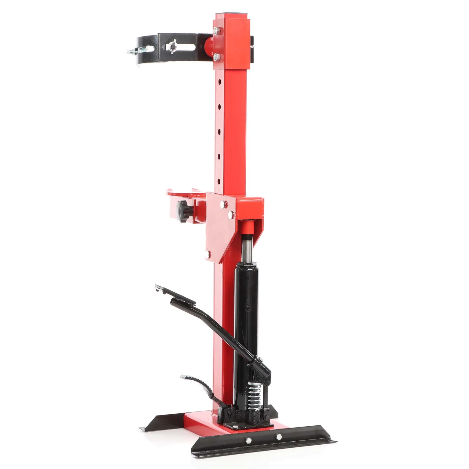 XPOtool Hydraulischer Federspanner Spannkraft bis 1000 kg, 290 x 300 x 1020 mm, mit Standfuß, Werkzeug für Federbein Wechsel, Montage am Auto