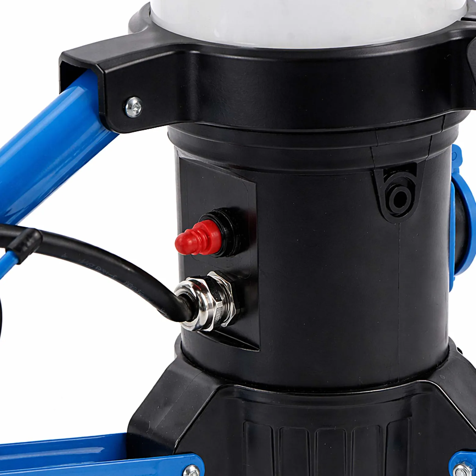 XPOtool LED Tower 150W 360° Ausleuchtung Baustrahler 15.000 Lumen Arbeitsstrahler mit Steckdose