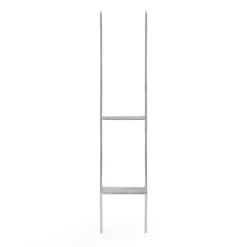 XPOtool Pfostenträger feuerverzinkt 101 x 600mm, H-Anker aus Carbonstahl, Pfostenanker mit Bohrlöchern M10 x 130, Pfostenschuh mit 2 Verstrebungen