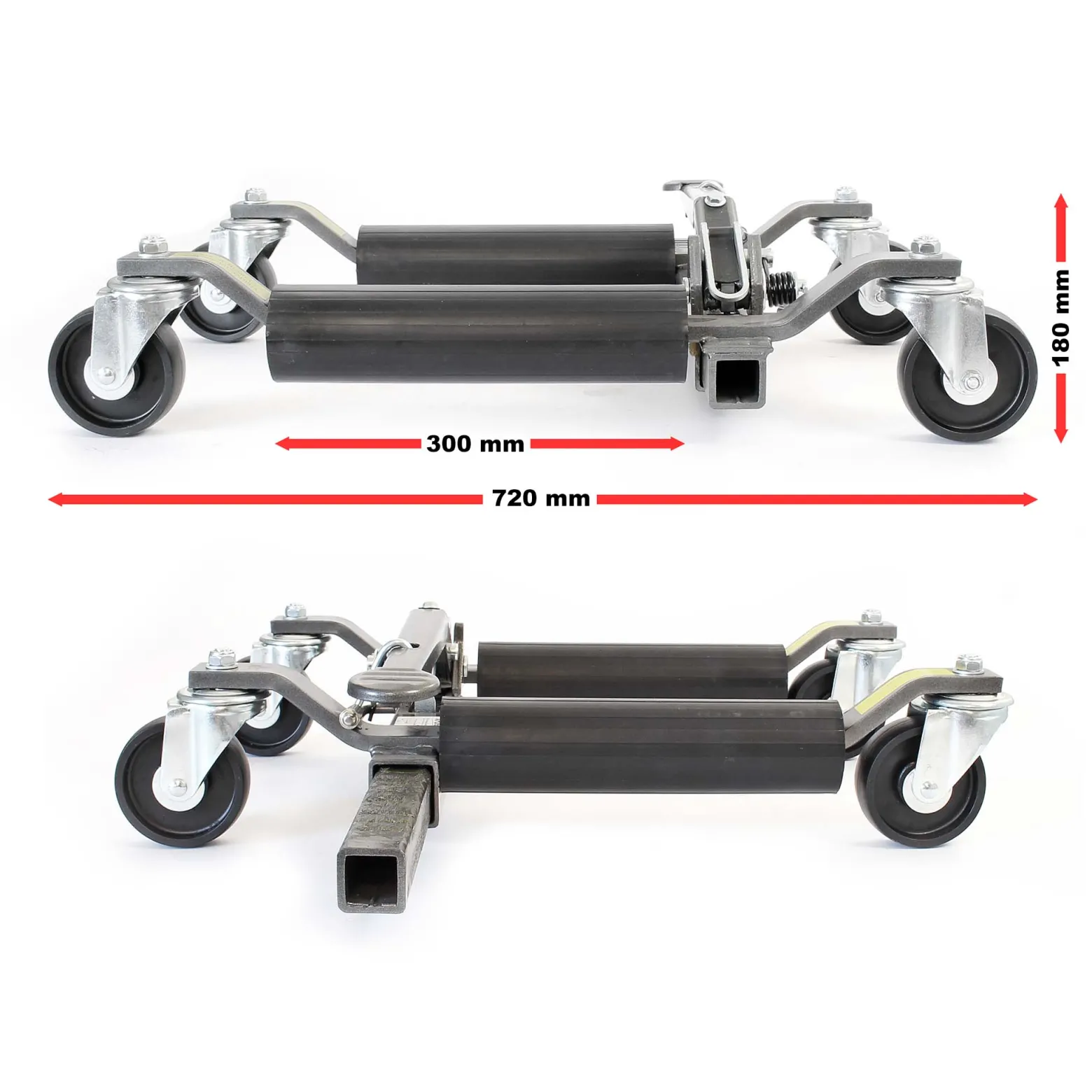 XPOtool Rangierheber 2er Set bis je 566 kg Wagenheber bis 30 cm Reifenbreite Rangierhilfe mit Rollen