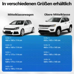 XPOtool Vollgarage für Auto Größe XL 533x178x119cm Schutz vor Hagel, wasserdicht, lackschonend, Autoabdeckung mit Luftschlitzen, Reflektoren, Spanngurten