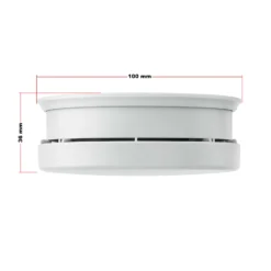 10x Rauchmelder mit 9V Batterie, Lange Lebensdauer, Lautstärke Alarm 85dB, Brandmelder kabellos, DIN EN 14604