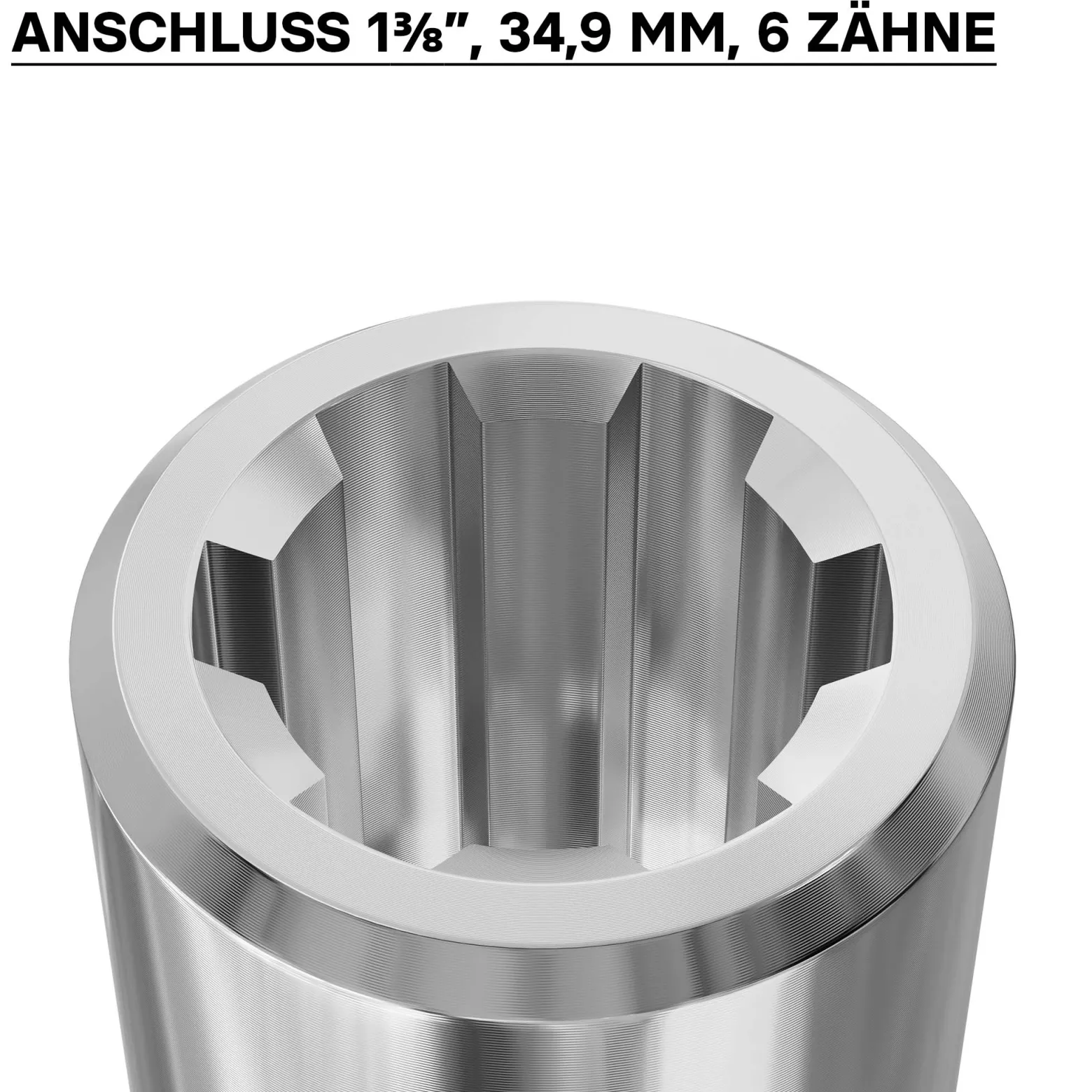 Zapfwellen Buchse B-Typ 80 mm für Vielkeilwelle PTO-Shaft mit 1 3/8" Z6 6 Nuten Traktor Anbaugerät