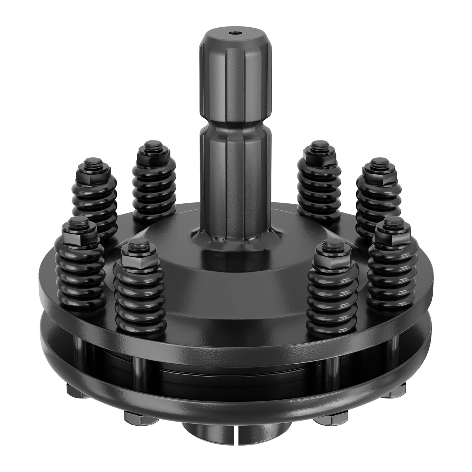 Zapfwellen Kupplung für 6 Zahn Keilwelle 1 3/8" AG und IG, PTO-Shaft mit max. 1200Nm, schwarz
