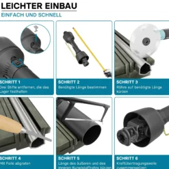 Zapfwelle T1 Gelenkwelle 500mm 210Nm 540U/min, PTO-Shaft, 18kW (25PS), 2x 1 3/8" 6 Zähne